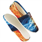 Red And Blue Lightning Print Casual Shoes