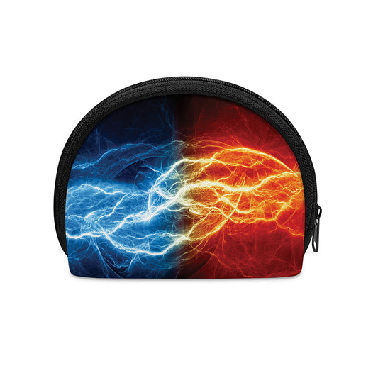 Red And Blue Lightning Print Coin Purse