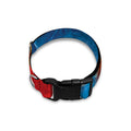 Red And Blue Lightning Print Dog Collar