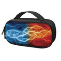 Red And Blue Lightning Print Portable Cooler Travel Case