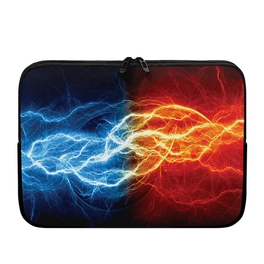 Red And Blue Lightning Print Laptop Sleeve