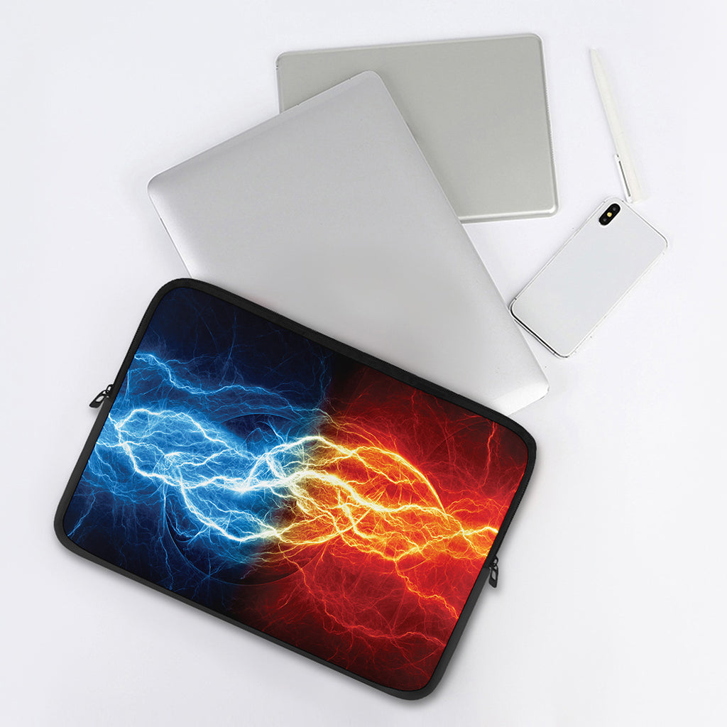 Red And Blue Lightning Print Laptop Sleeve