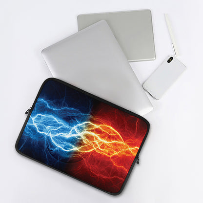 Red And Blue Lightning Print Laptop Sleeve