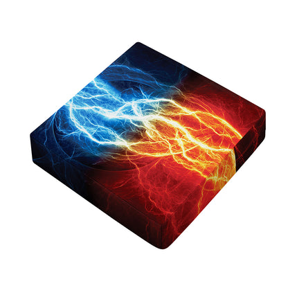 Red And Blue Lightning Print Outdoor Seat Cushion Cover