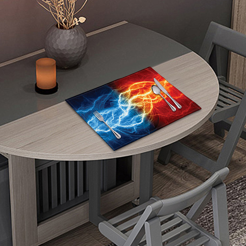 Red And Blue Lightning Print Placemat