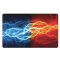 Red And Blue Lightning Print Polyester Doormat