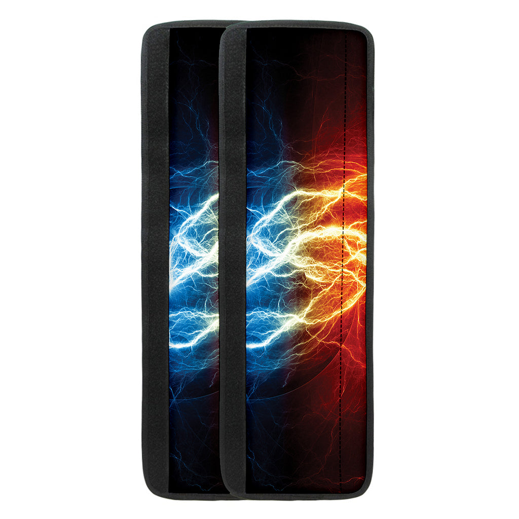 Red And Blue Lightning Print Refrigerator Handle Covers