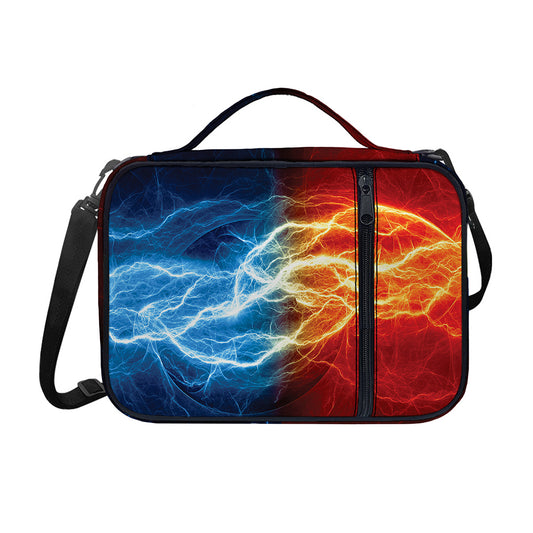 Red And Blue Lightning Print Shoulder Strap Bible Bag