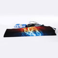 Red And Blue Lightning Print Sports Towel