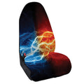 Red And Blue Lightning Print Waterproof Car Seat Cover