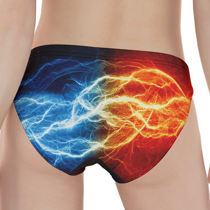 Red And Blue Lightning Print Women's Panties