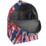 Red And Blue Spider Tie Dye Print Backpack