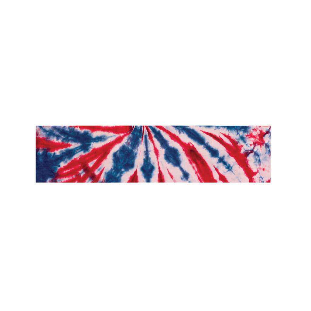 Red And Blue Spider Tie Dye Print Bed Runner