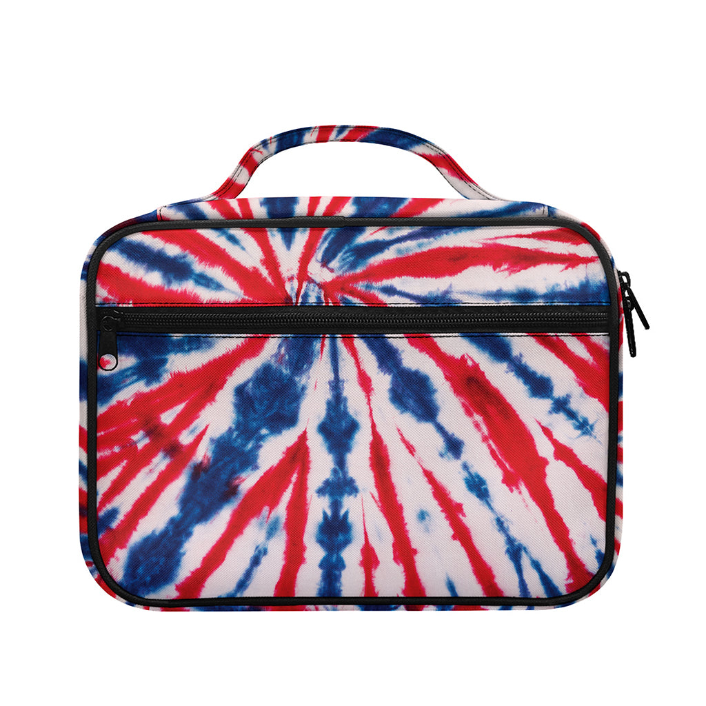 Red And Blue Spider Tie Dye Print Briefcase Bible Bag