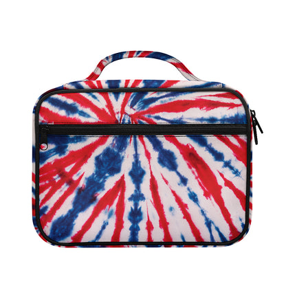 Red And Blue Spider Tie Dye Print Briefcase Bible Bag