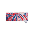 Red And Blue Spider Tie Dye Print Extended Mouse Pad