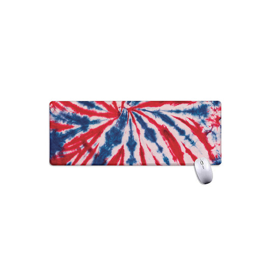 Red And Blue Spider Tie Dye Print Extended Mouse Pad