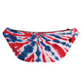 Red And Blue Spider Tie Dye Print Fanny Pack
