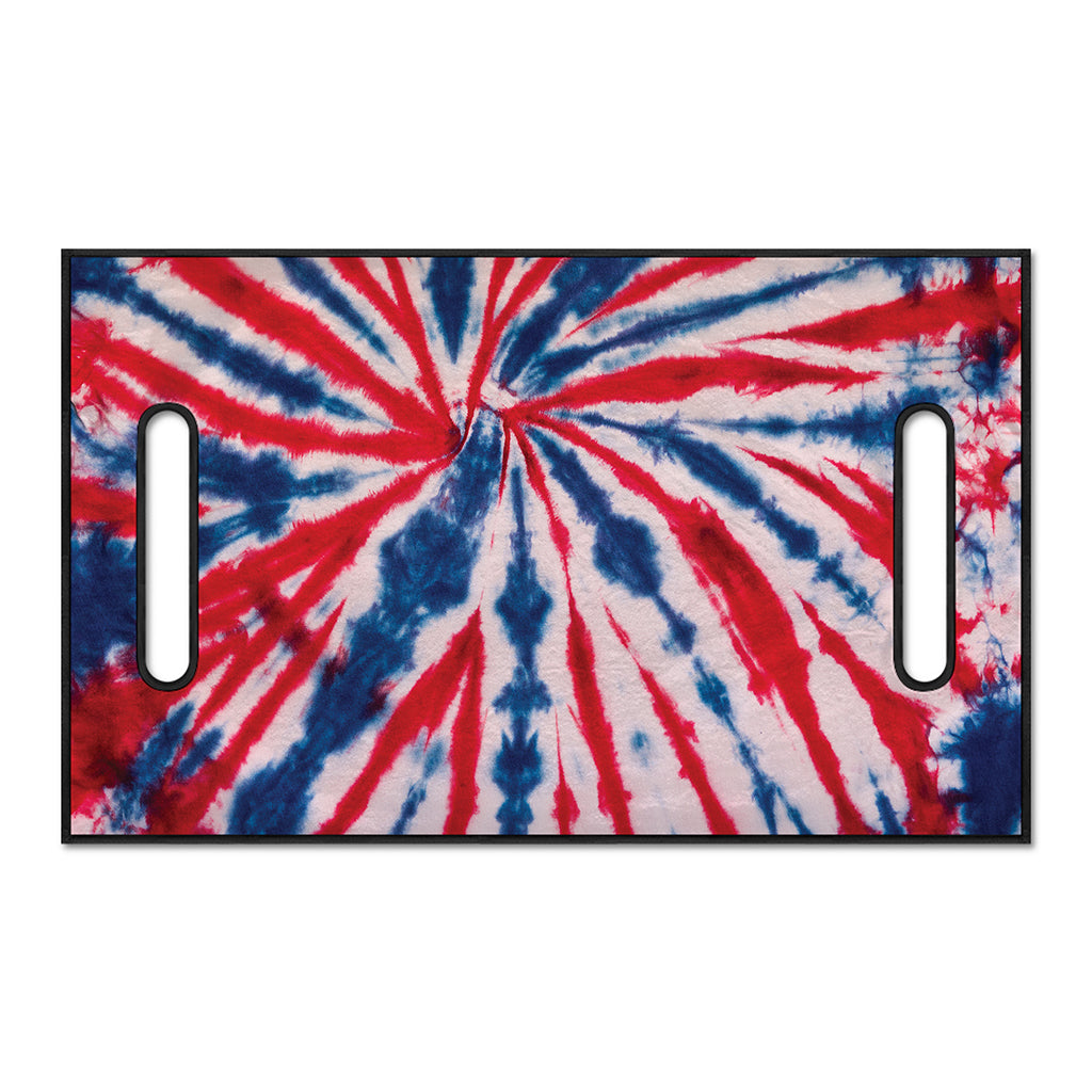 Red And Blue Spider Tie Dye Print Golf Cart Seat Cover