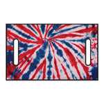 Red And Blue Spider Tie Dye Print Golf Cart Seat Cover