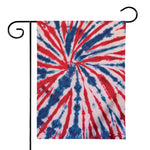 Red And Blue Spider Tie Dye Print House Flag