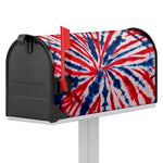 Red And Blue Spider Tie Dye Print Mailbox Cover