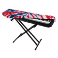 Red And Blue Spider Tie Dye Print Piano Keyboard Cover