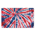 Red And Blue Spider Tie Dye Print Polyester Doormat