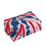 Red And Blue Spider Tie Dye Print Rectangle Tissue Box Cover