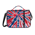 Red And Blue Spider Tie Dye Print Shoulder Strap Bible Bag