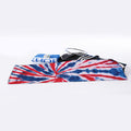 Red And Blue Spider Tie Dye Print Sports Towel
