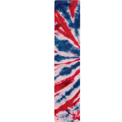 Red And Blue Spider Tie Dye Print Table Runner