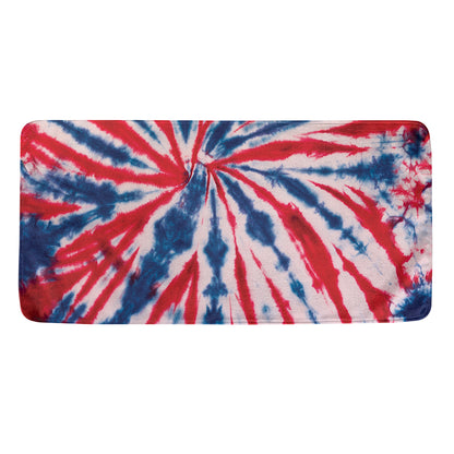 Red And Blue Spider Tie Dye Print Towel