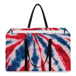 Red And Blue Spider Tie Dye Print Utility Tote Bag