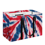 Red And Blue Spider Tie Dye Print Utility Tote Bag