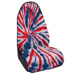 Red And Blue Spider Tie Dye Print Waterproof Car Seat Cover