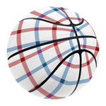 Red And Blue Tattersall Pattern Print Basketball