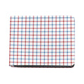 Red And Blue Tattersall Pattern Print Bifold Wallet