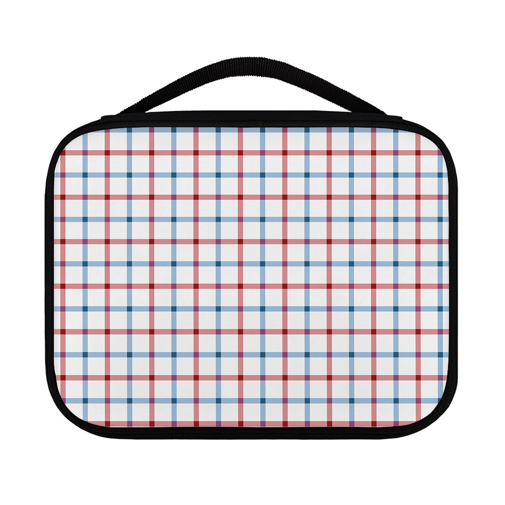 Red And Blue Tattersall Pattern Print Classic Bible Case