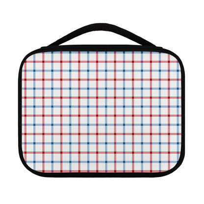 Red And Blue Tattersall Pattern Print Classic Bible Case