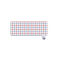 Red And Blue Tattersall Pattern Print Extended Mouse Pad