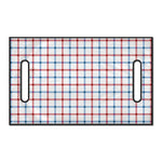 Red And Blue Tattersall Pattern Print Golf Cart Seat Cover