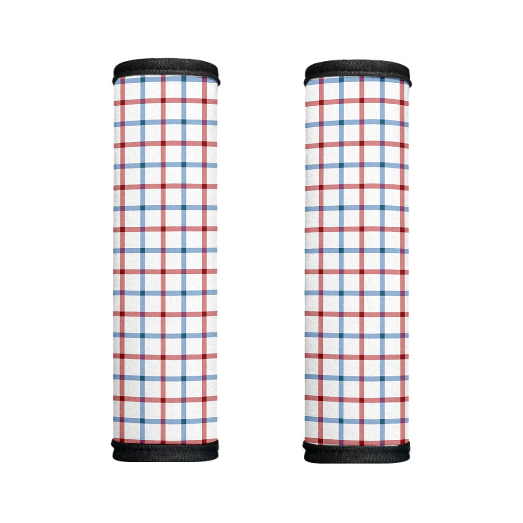 Red And Blue Tattersall Pattern Print Handle Covers
