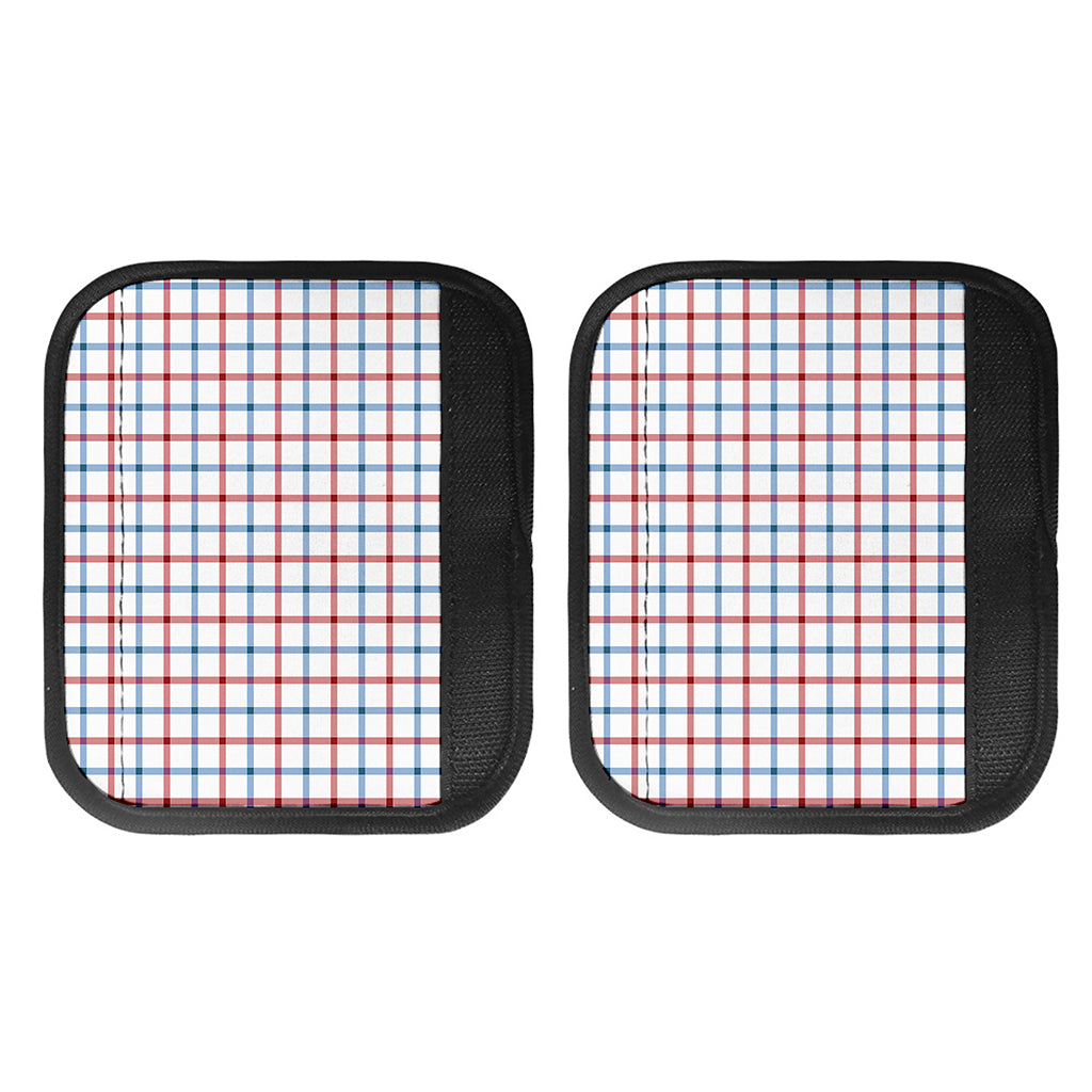 Red And Blue Tattersall Pattern Print Handle Covers