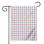 Red And Blue Tattersall Pattern Print House Flag