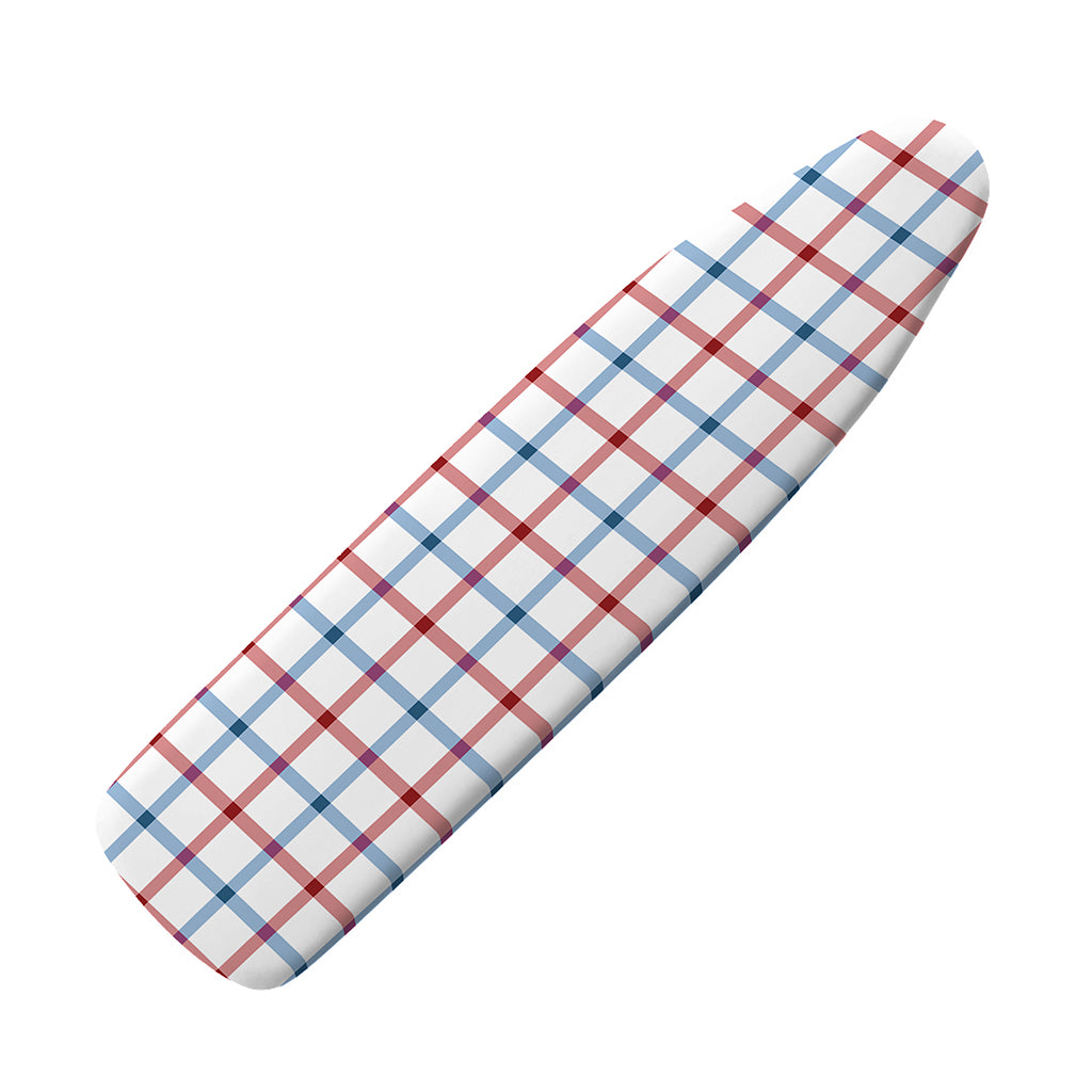 Red And Blue Tattersall Pattern Print Ironing Board Cover