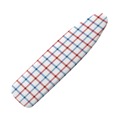 Red And Blue Tattersall Pattern Print Ironing Board Cover
