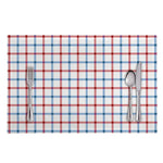 Red And Blue Tattersall Pattern Print Placemat