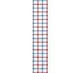 Red And Blue Tattersall Pattern Print Table Runner