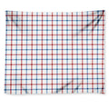 Red And Blue Tattersall Pattern Print Tapestry